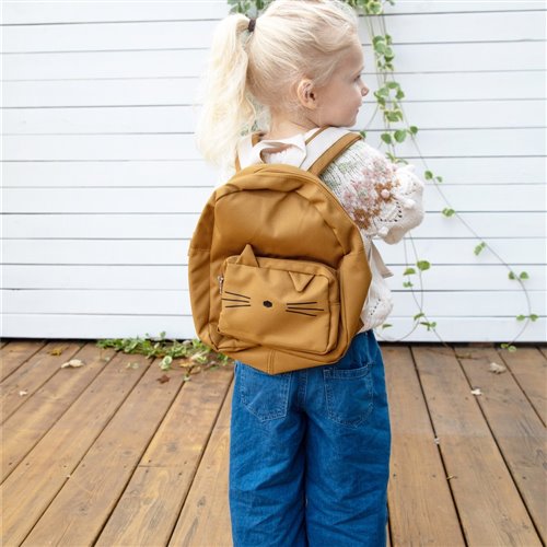 Liewood Allan Backpack - Cat Golden Caramel Liewood Allan Backpack - Cat Golden Caramel