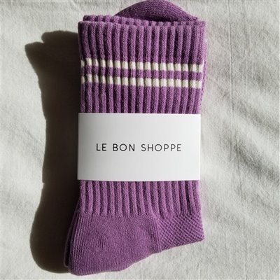 Boyfriend Socks - Grape