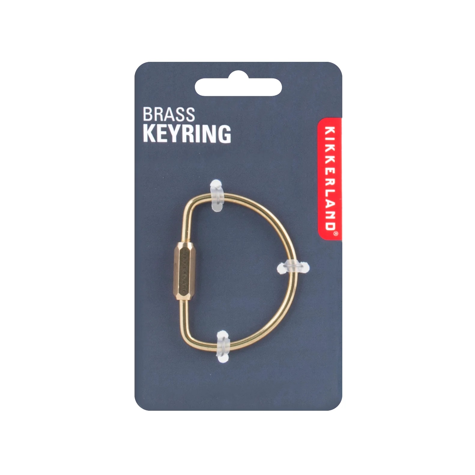 Brass keyring - Half circle | Buk & Nola