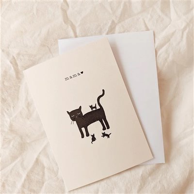 Card MAMA cats Buk & Nola