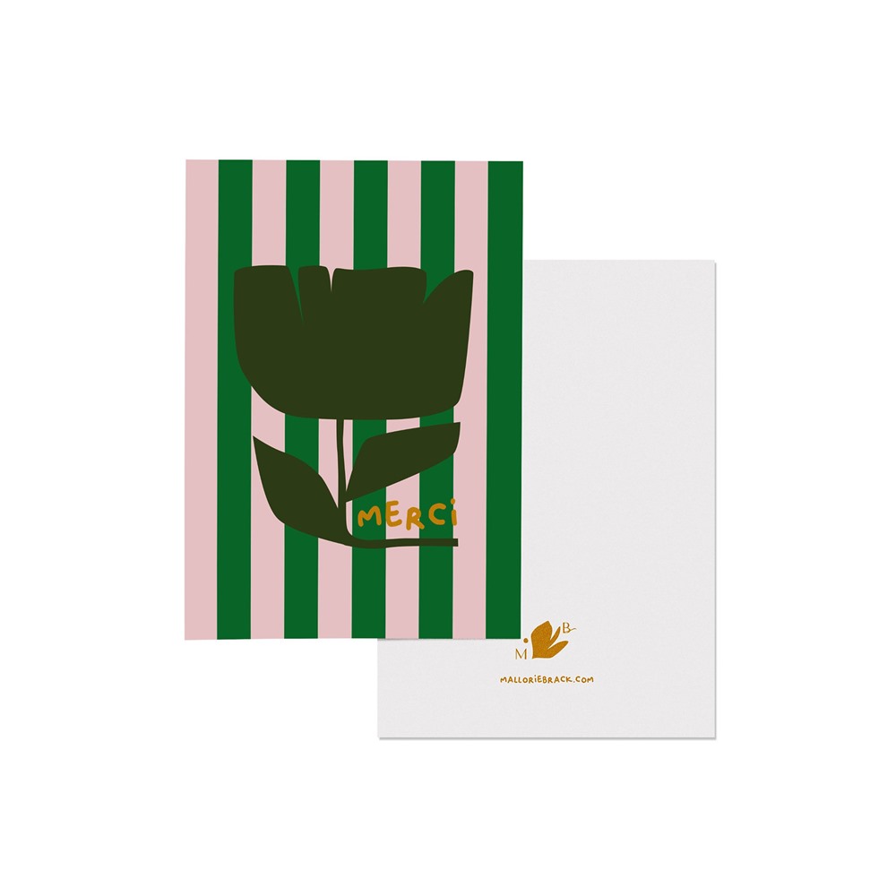 Card without envelope - Thank you | Buk & Nola