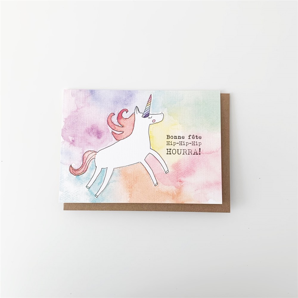 Carte Bonne fête - licorne | Buk & Nola