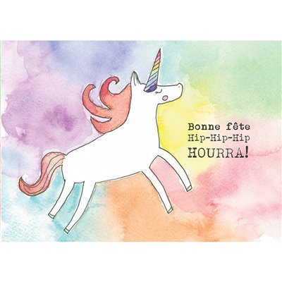 Carte Bonne Fête - Licorne | Buk & Nola