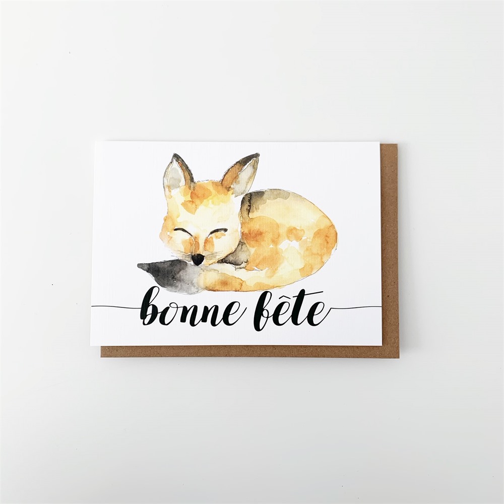 Carte Bonne Fete Renard Buk Nola