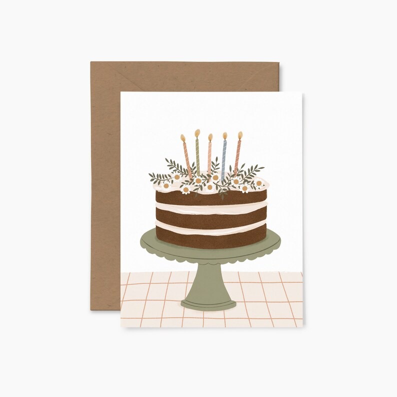 Carte Postale Ancienne 1929 - Anniversaire Enfant, Tarte, Fête, Vintage Allemagne