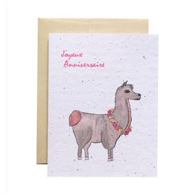 Carte Joyeux Anniversaire Lama Buk Nola Carte Joyeux Anniversaire Lama Buk Nola