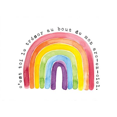 Carte - Trésor au bout de mon arc-en-ciel
