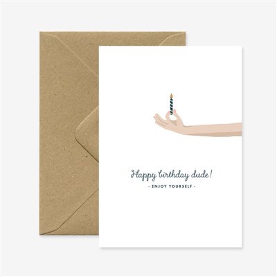 Carte happy birthday Dude