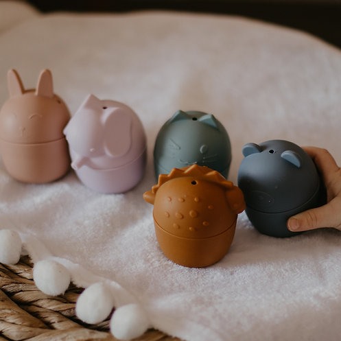Lot De 4 Jouets De Bain Pour Bébé - Animaux Aquatiques Anti-Moisissure - Faciles à Saisir - Dès 18 Mois - 1