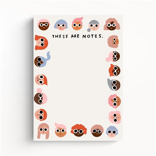 Faces notepad | Buk & Nola