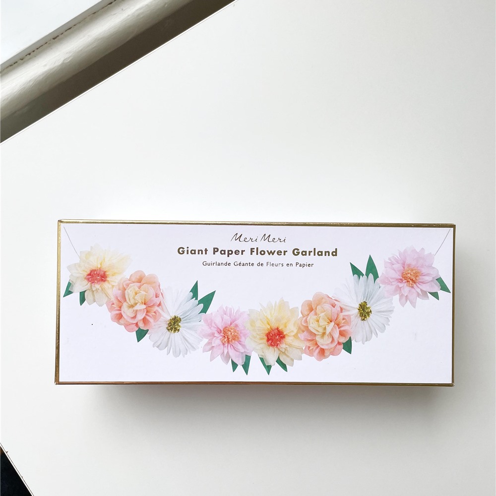 Guirlande De Fleurs Sauvages En Papier – Bannière Florale Printanière – Déco Murale Pour Anniversaire, Mariage, Jardin