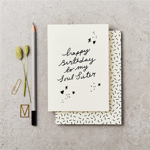 Old English Co. To A Very Special Sister Birthday Card - Flower Butterfly Heart Meadow Happy Birthday Card From Siblings, Brother, Sister | Cute Sweet