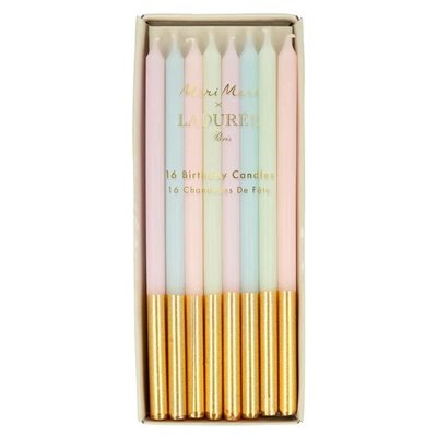 Ladurée Paris Gold dipped candles