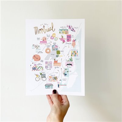 Montreal Hidden Gems Art Print Small Buk & Nola