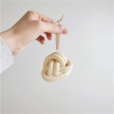 Ornament - Fist Knot White