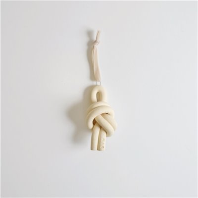 Ornament - Overhand Knot White