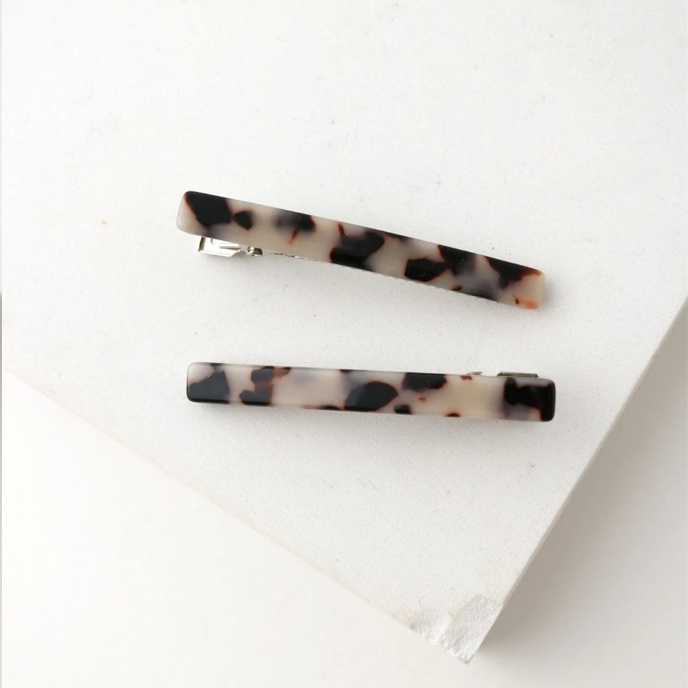 Pack of two Tortoise hair clip - Florence | Buk & Nola display picture 1
