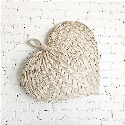Woven palm leaf wall hanging online