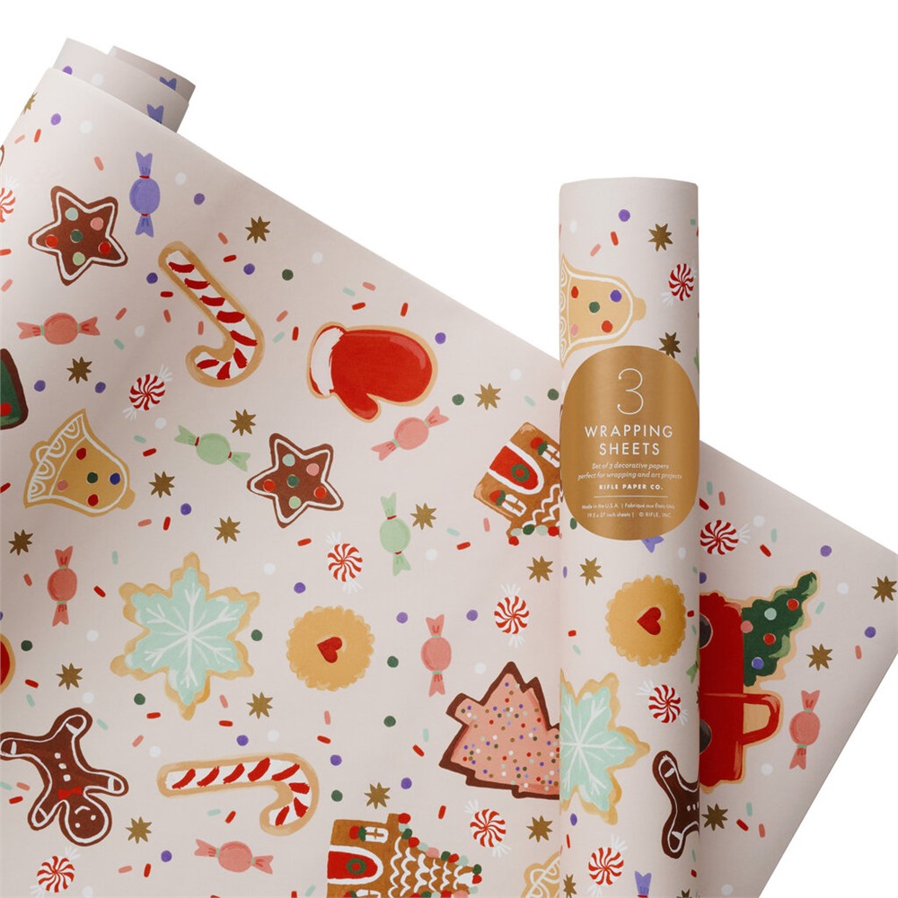 Lot De 100 Doublures Papier Ciré Noël - Feuilles Alimentaires Motifs Flocons Neige Pour Sandwich, Biscuits