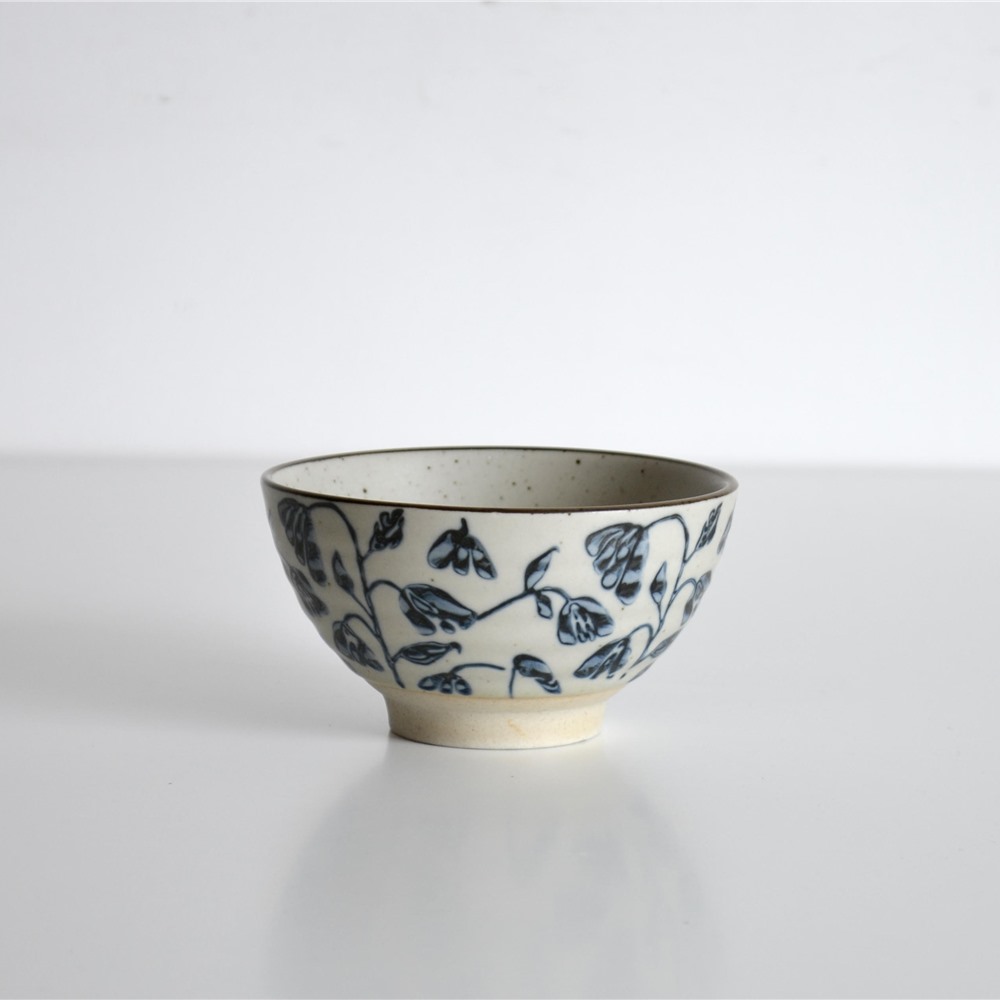 ANCIEN BOL DIGOIN SARREGUEMINES ST AMAND... DECOR DE FLEUR BLEUE