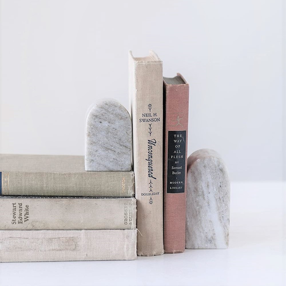 Serre-livres Mexicain En Marbre - Paire, Style Vintage, Occasion
