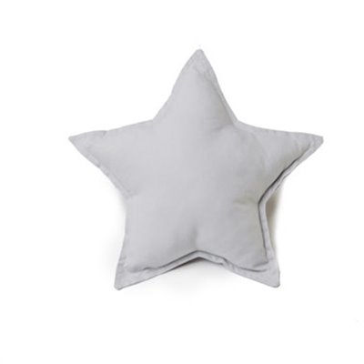 Star Shaped Pillow Gray