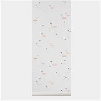 Swan Wallpaper - Pink | Buk & Nola