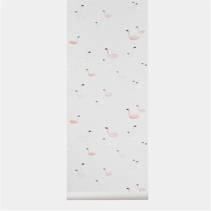 Swan Wallpaper - Pink | Buk & Nola Swan Wallpaper - Pink | Buk & Nola