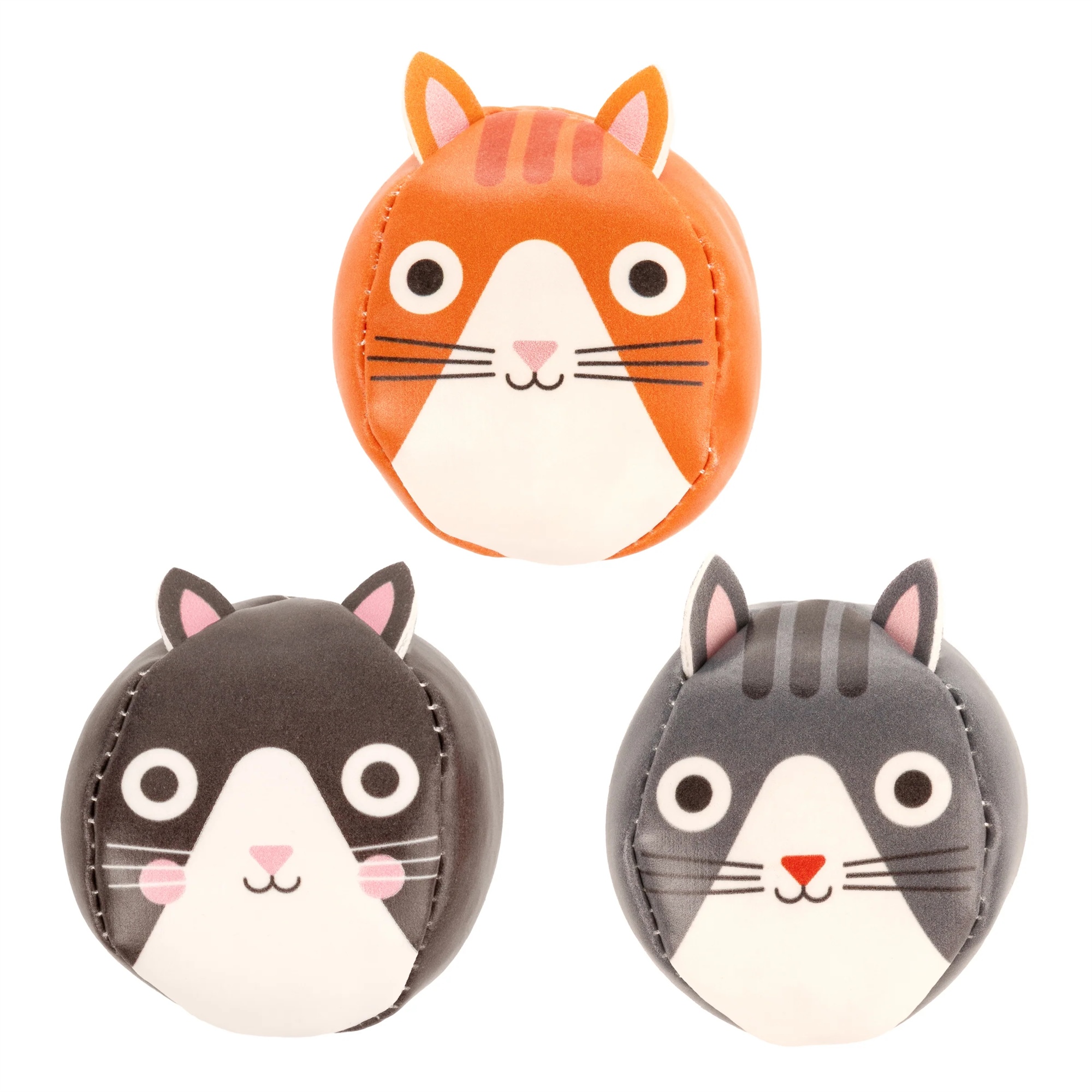 Thress little cats juggling balls | Buk & Nola